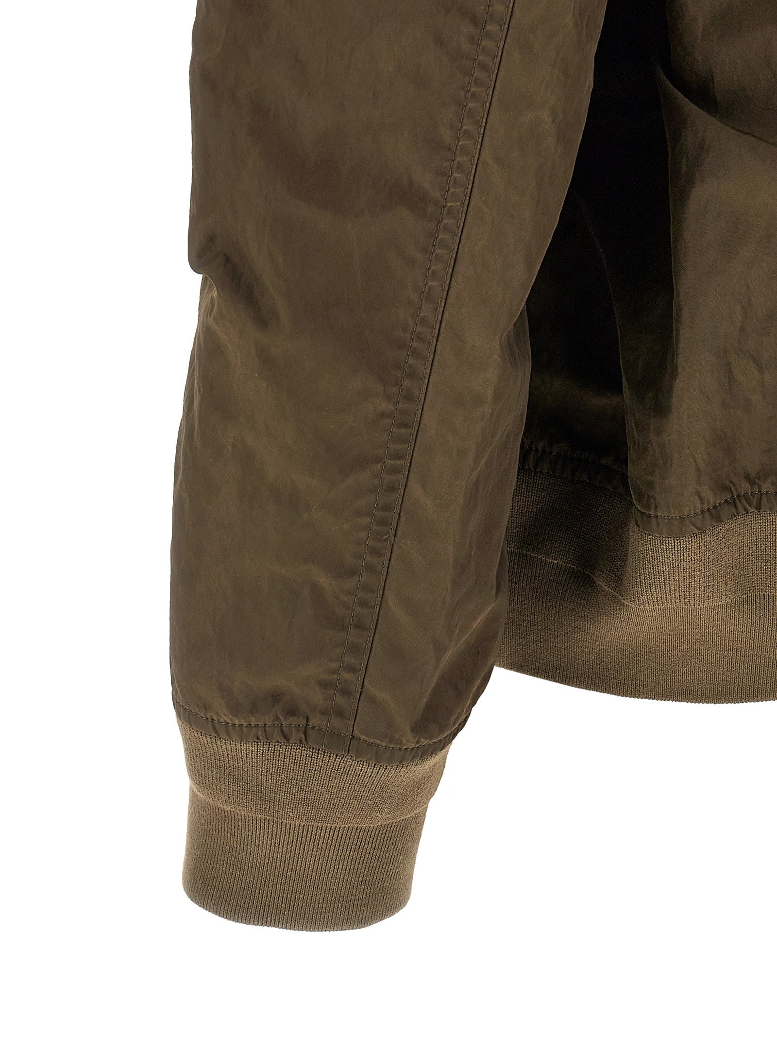 Sacai Crumpled Nylon Jacket Green