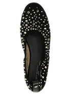 Tory Burch Crystal Ballet Flats Black, view 4