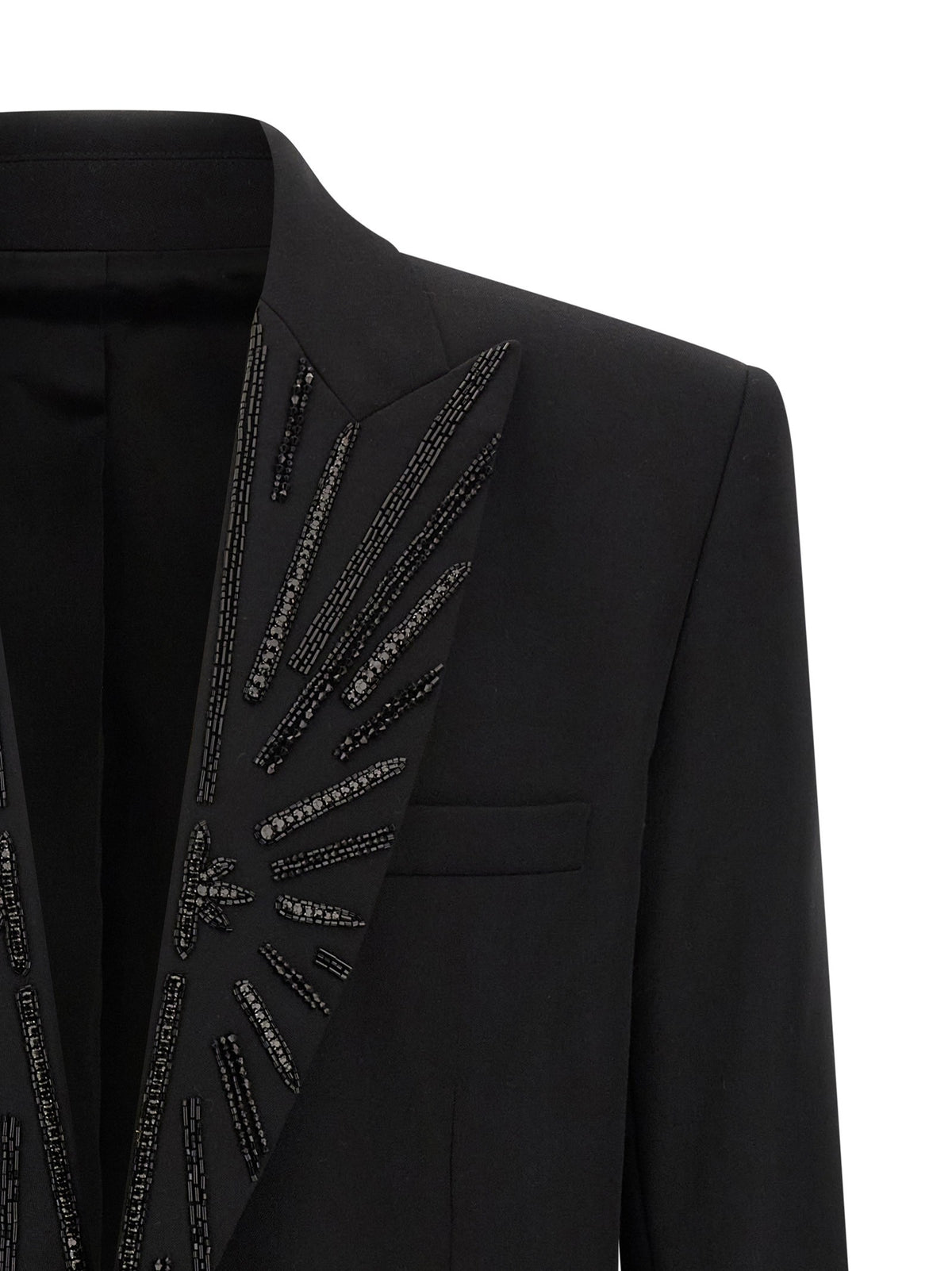 Balmain Crystal Blazer Black, view 3
