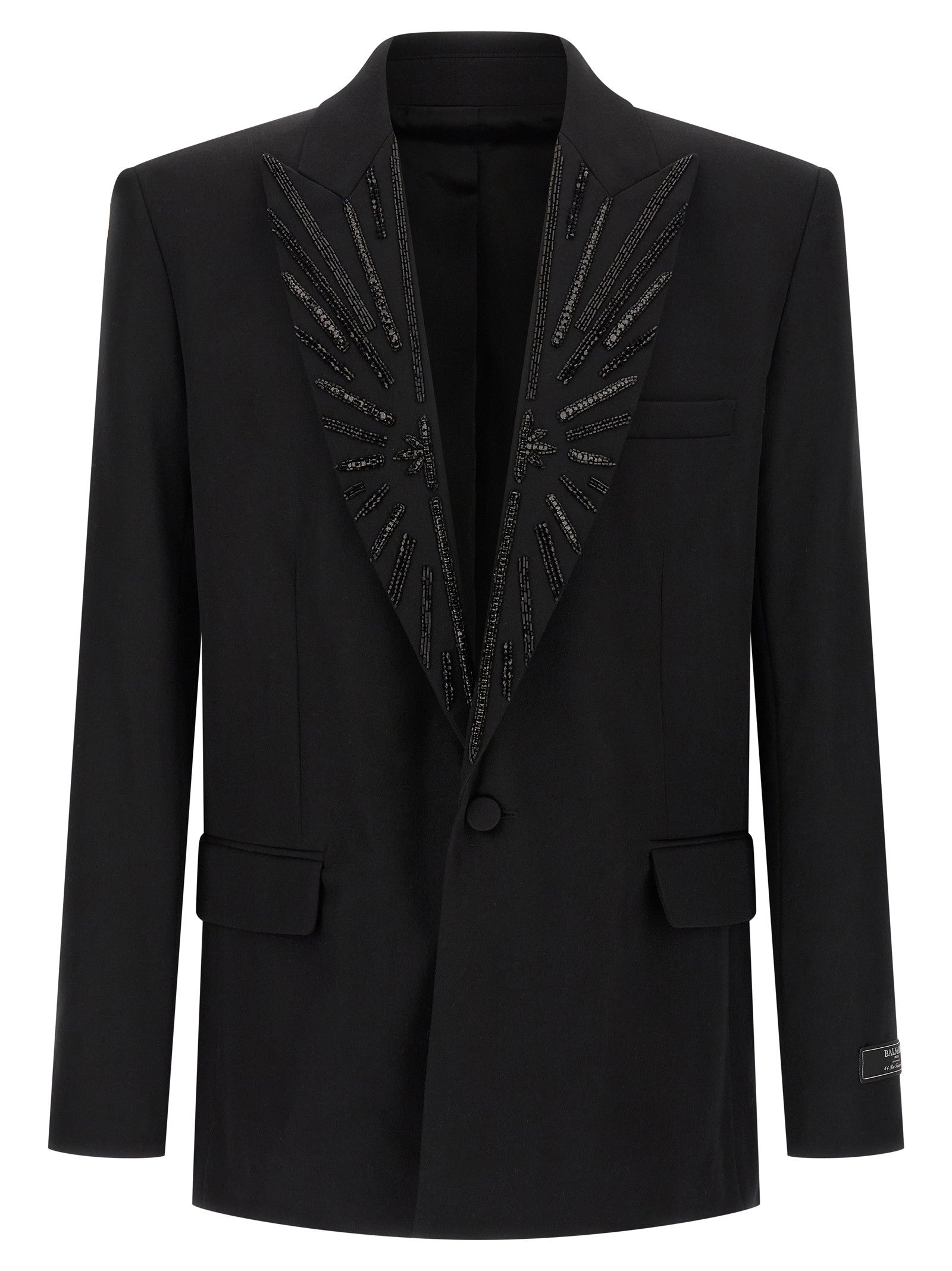 Balmain Crystal Blazer Black