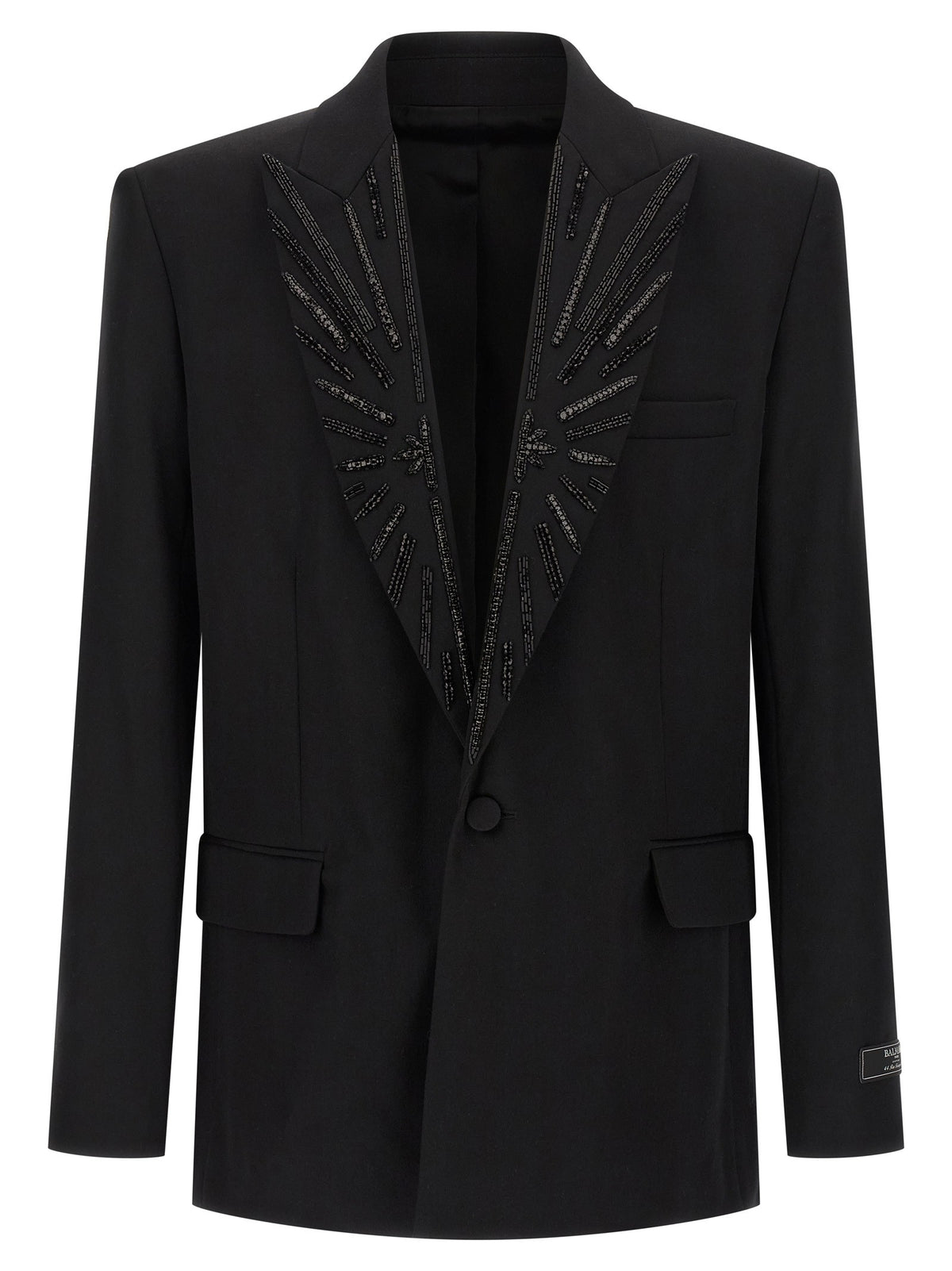 Balmain Crystal Blazer Black