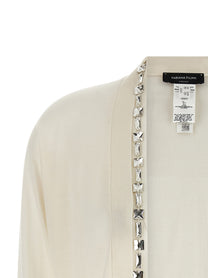 Fabiana Filippi Crystal Cardigan White