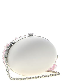 self-portrait Crystal Chain Clutch Blue