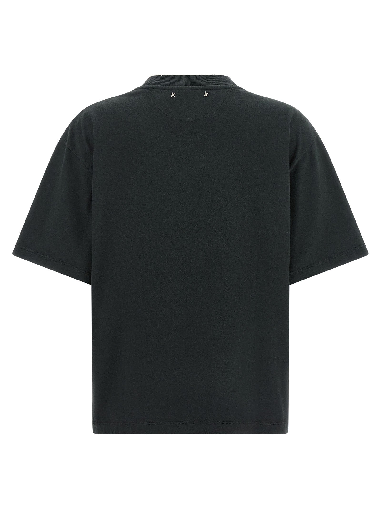 Golden Goose Crystal Crew Neck Shirt Black