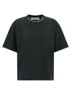 Golden Goose Crystal Crew Neck Shirt Black