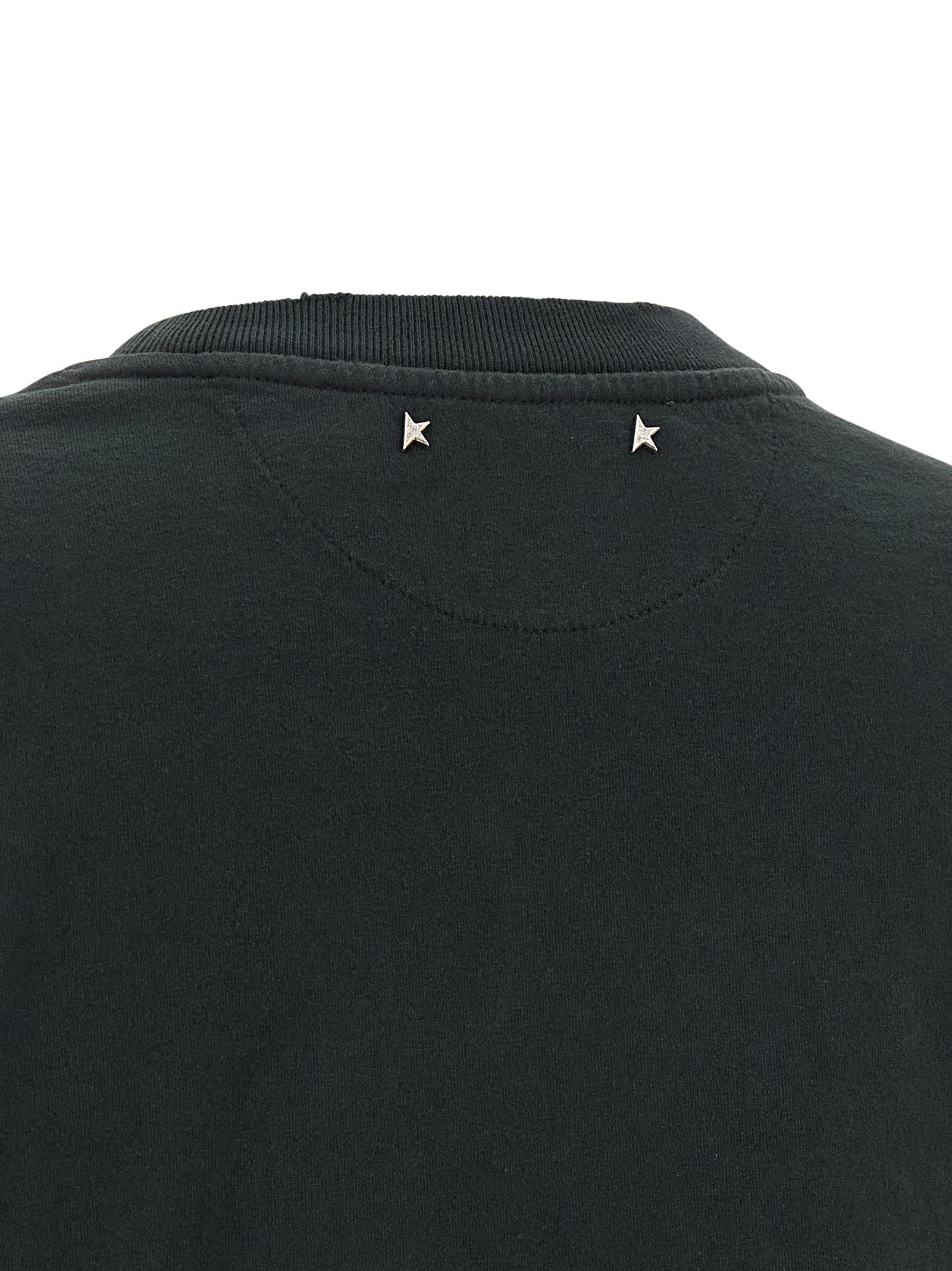 Golden Goose Crystal Crew Neck Shirt Black
