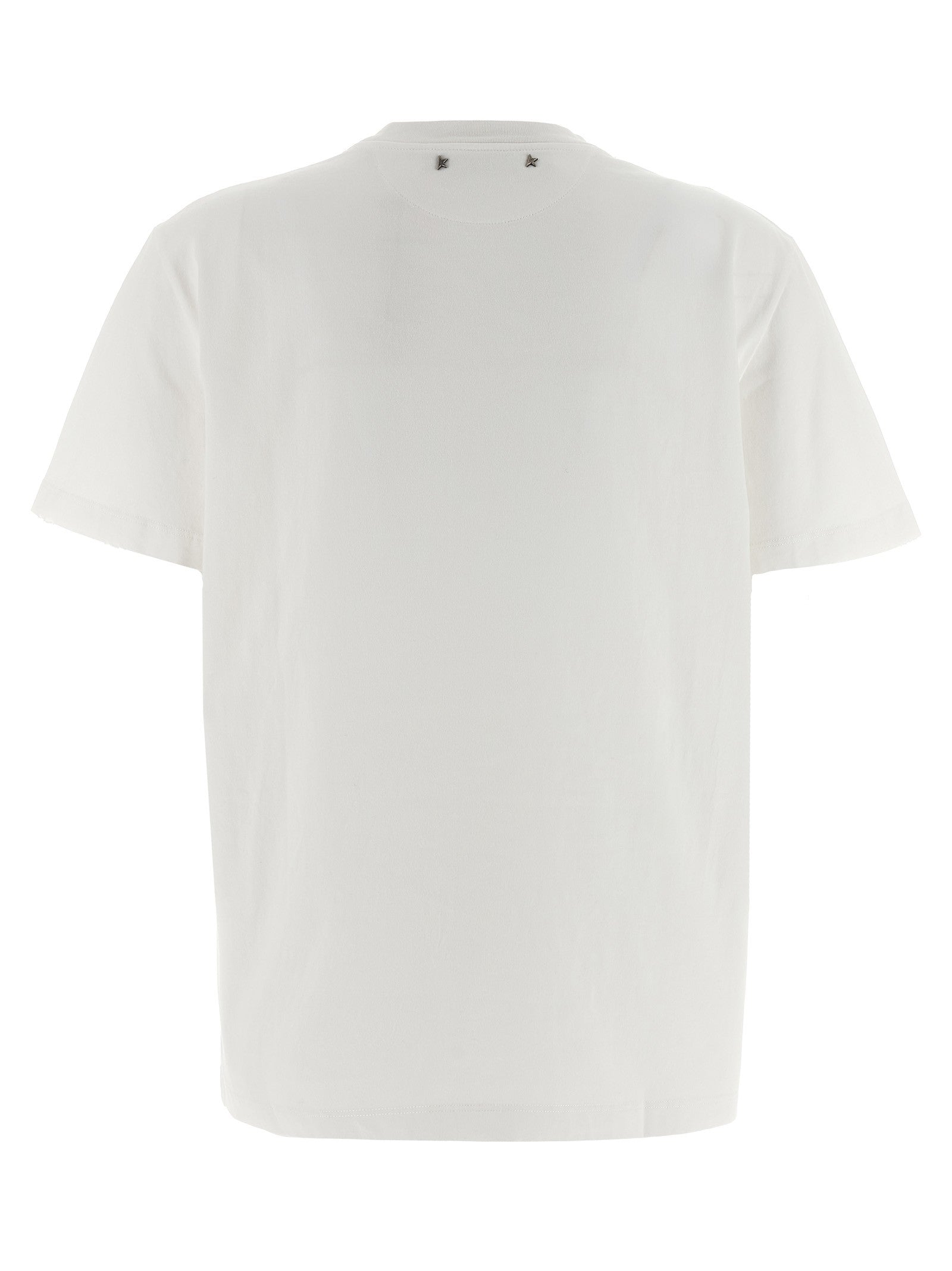 Golden Goose Crystal Crew Neck Shirt White