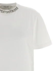Golden Goose Crystal Crew Neck Shirt White