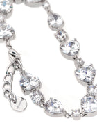 self-portrait Crystal Droplet Bracelet Silver, view 3