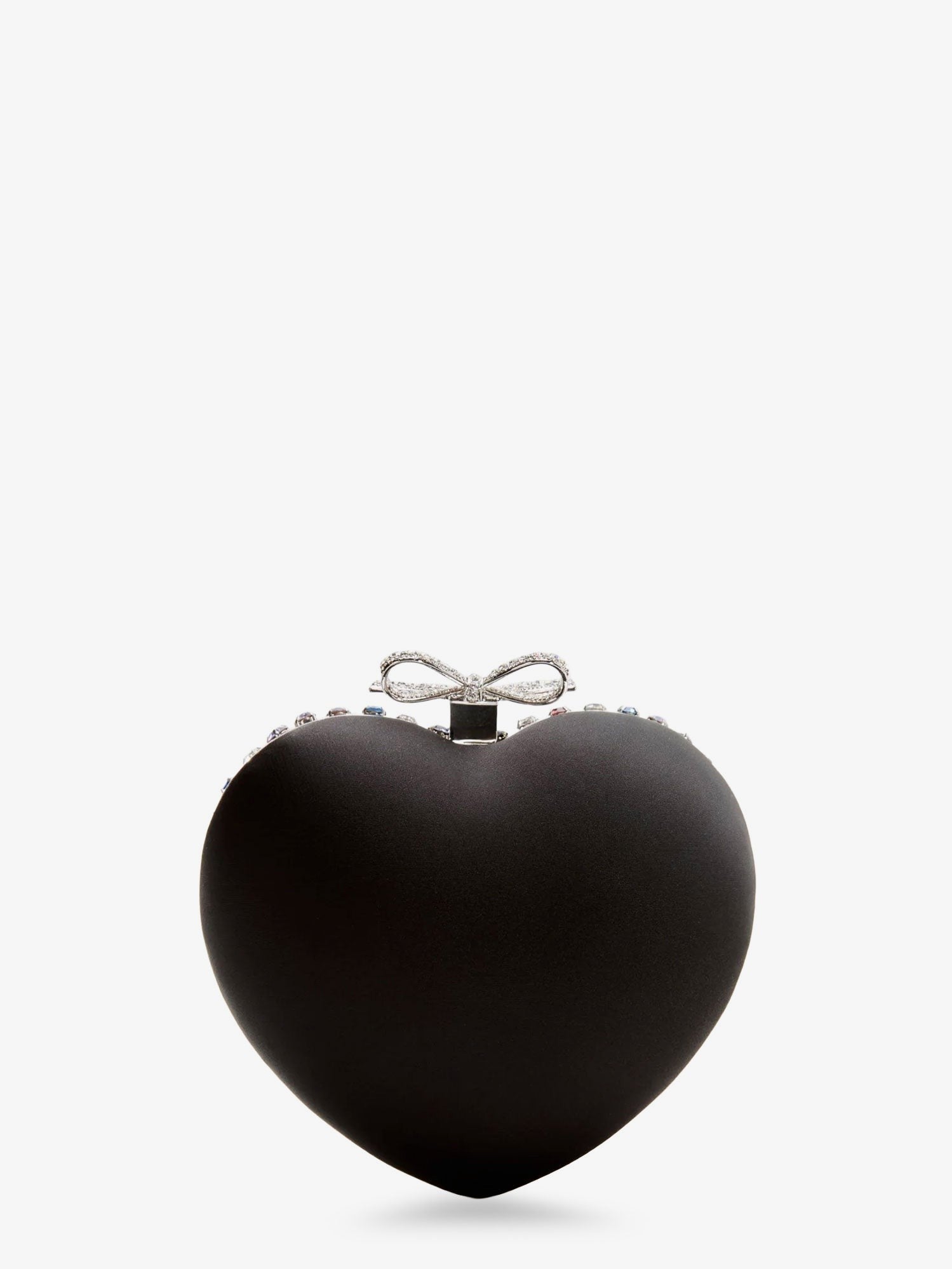 self-portrait Women's Crystal Heart Clutch Bag Red self-portrait