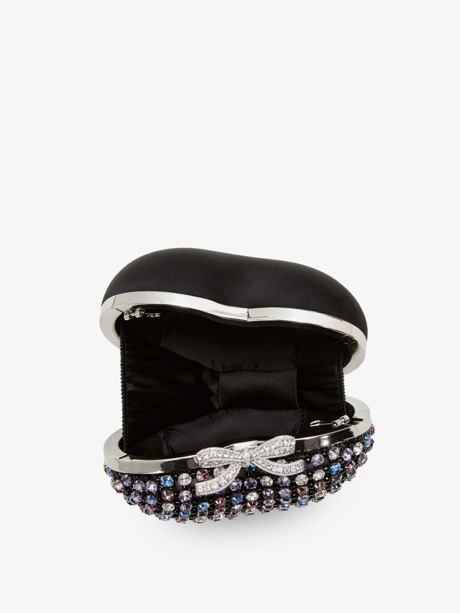 self-portrait Women's Crystal Heart Clutch Bag Red