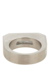 Rick Owens Crystal Hollywood Ring Silver