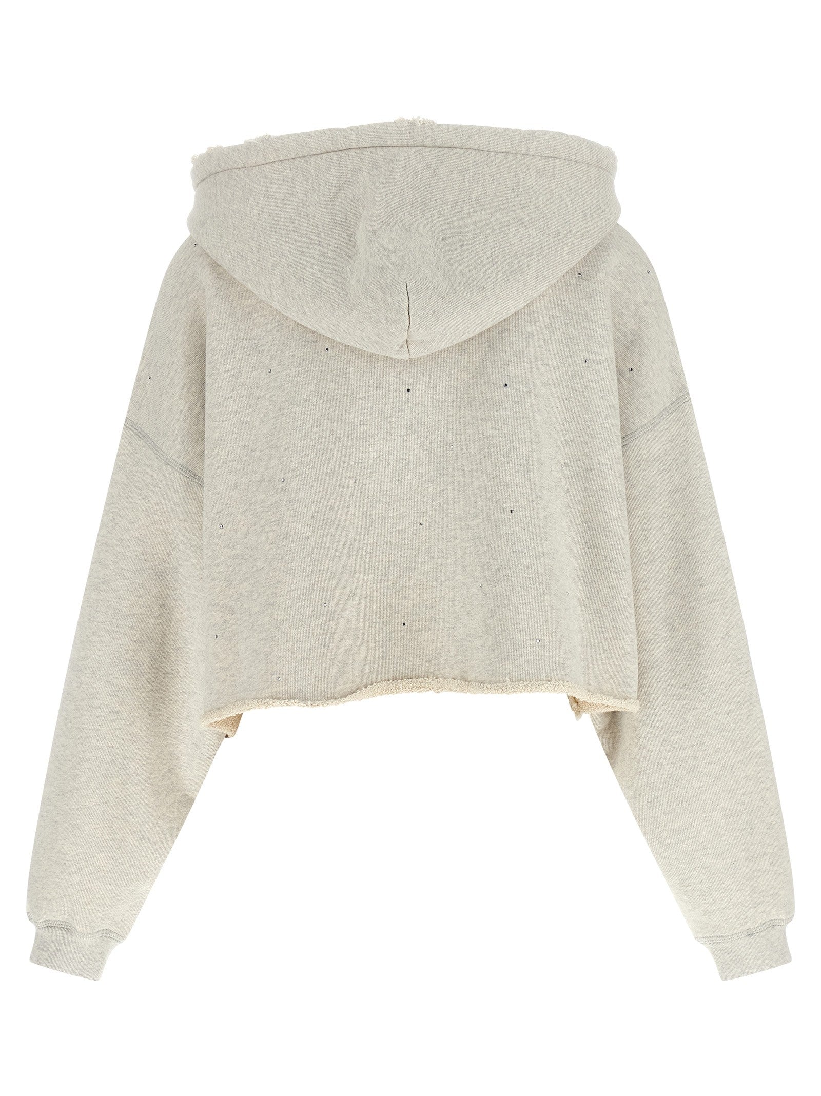 Golden Goose Crystal Hoodie Grey