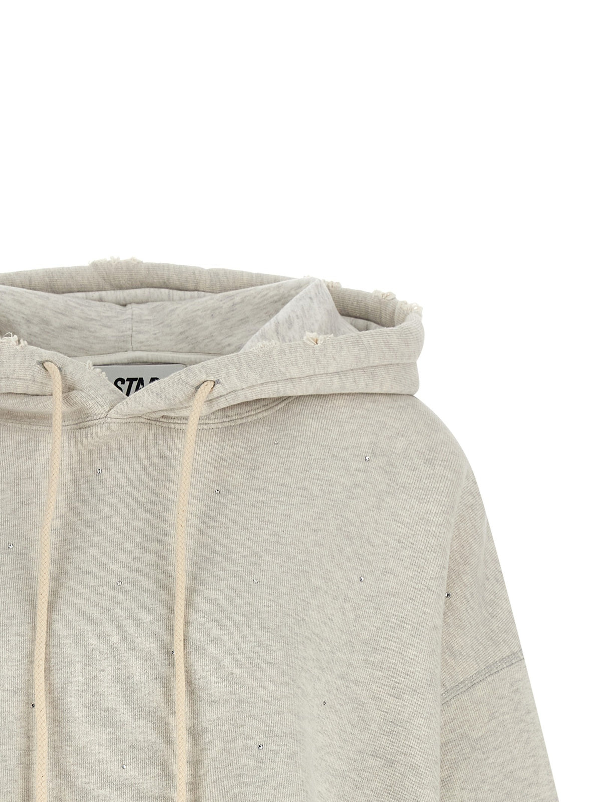 Golden Goose Crystal Hoodie Grey