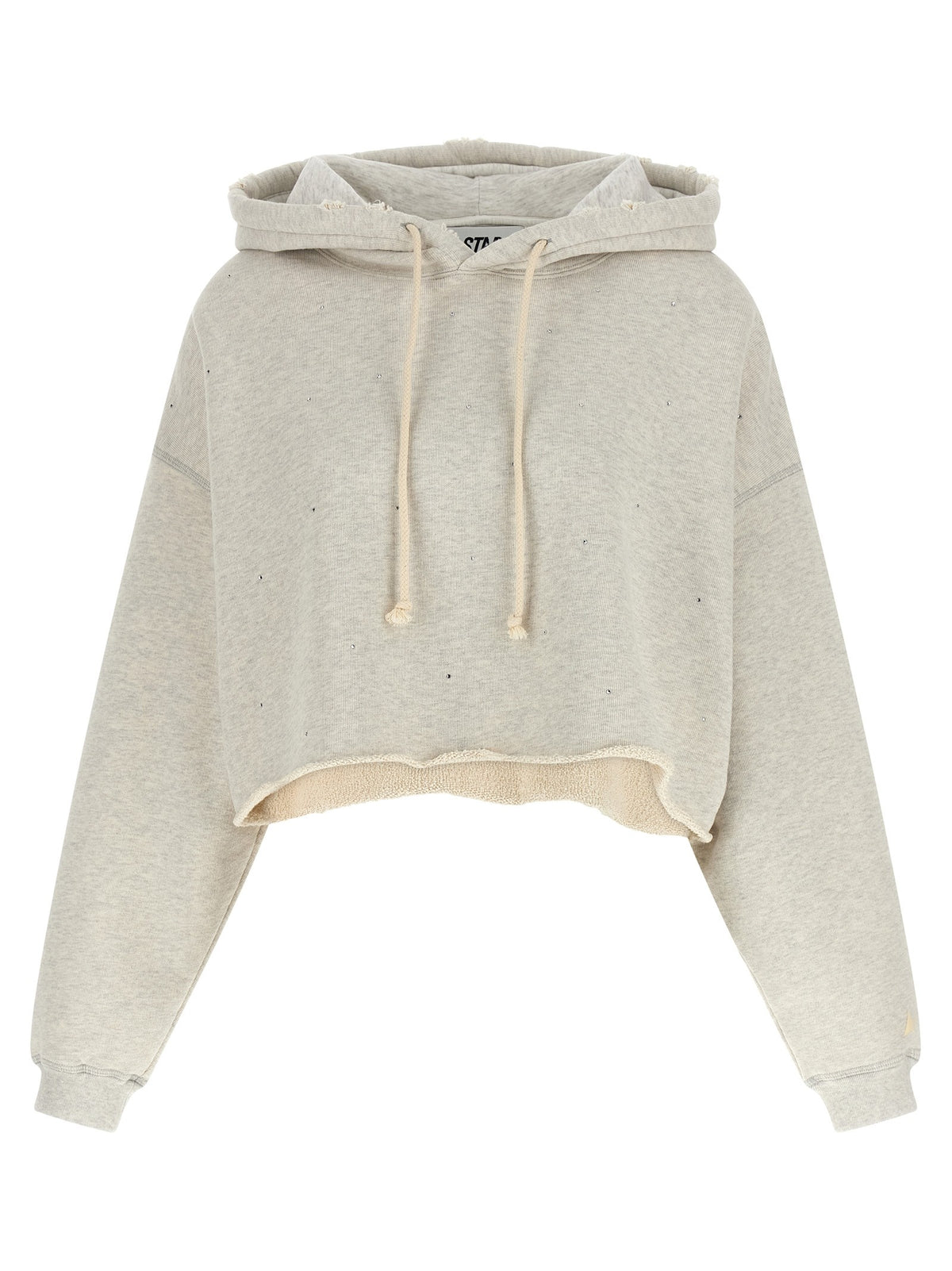 Golden Goose Crystal Hoodie Grey
