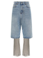 Giuseppe Di Morabito Crystal Jeans + Leggings Gold