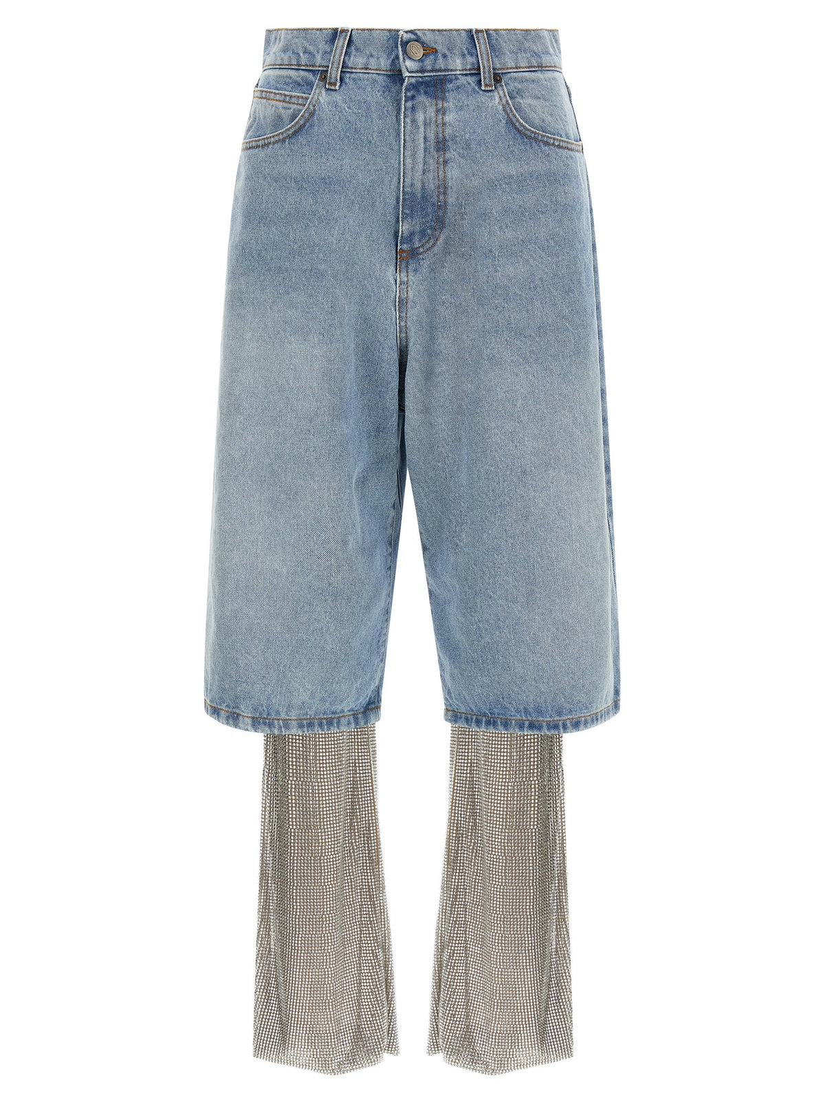 Giuseppe Di Morabito Crystal Jeans + Leggings Gold