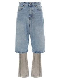 Giuseppe Di Morabito Crystal Jeans + Leggings Gold
