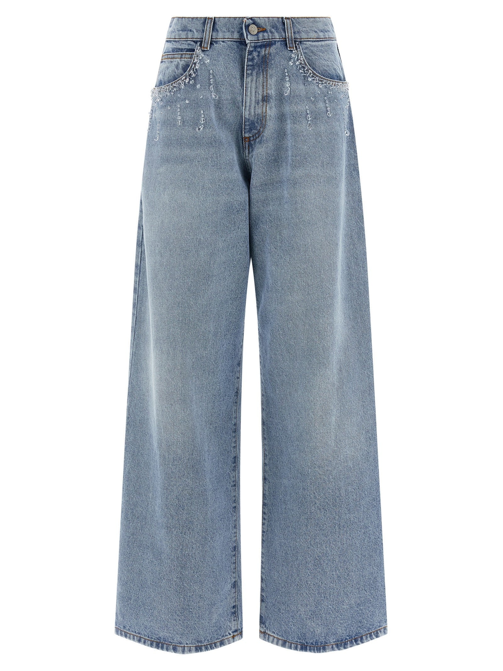 Giuseppe Di Morabito Crystal Jeans Blue