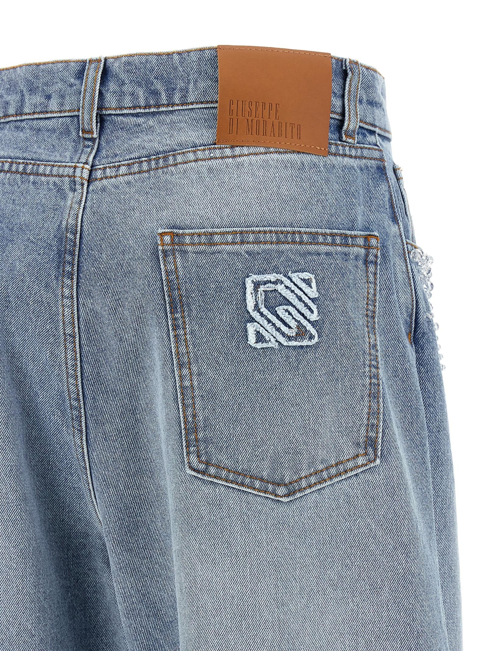 Giuseppe Di Morabito Crystal Jeans Blue