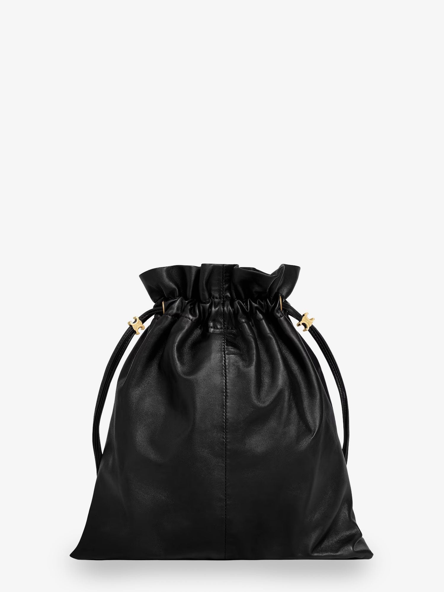 Celine Women's Crystal Leather Crossbody Bag Black