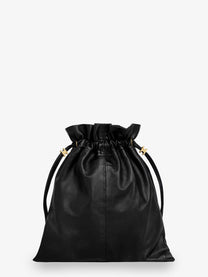 Celine Women's Crystal Leather Crossbody Bag Black