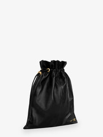 Celine Women's Crystal Leather Crossbody Bag Black