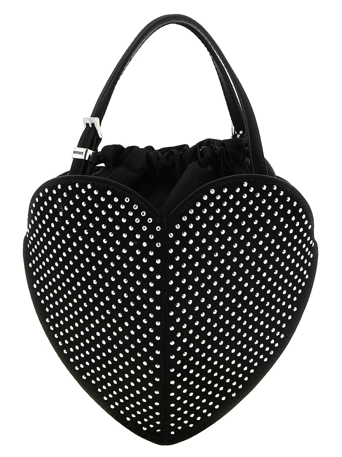 ROTATE Birger Christensen Crystal the Heart Handbag Black