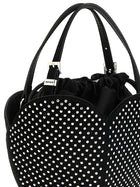 ROTATE Birger Christensen Crystal the Heart Handbag Black, view 3