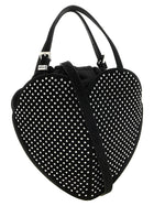 ROTATE Birger Christensen Crystal the Heart Handbag Black, view 2