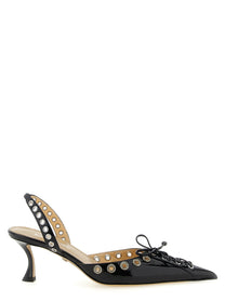 MACH &amp; MACH Crystalized Corset Slingback Black