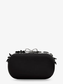 self-portrait Women's Crystals Clutch Bag Black self-portrait