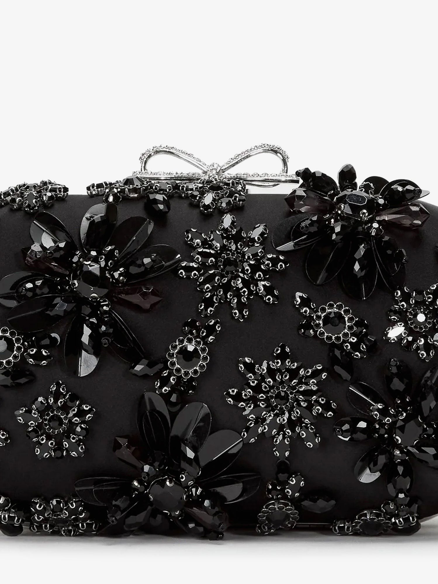 self-portrait Women's Crystals Clutch Bag Black self-portrait