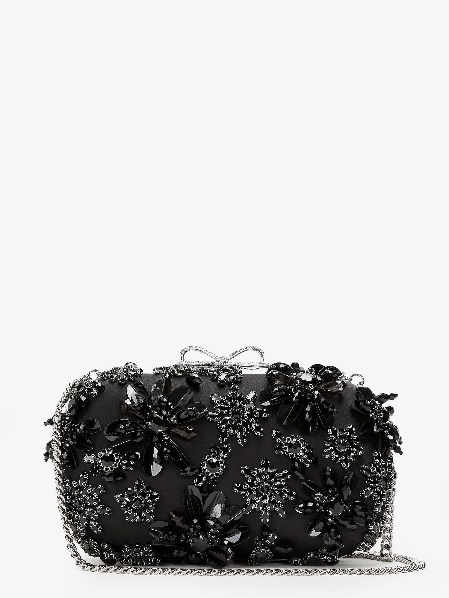 self-portrait Women's Crystals Clutch Bag Black self-portrait