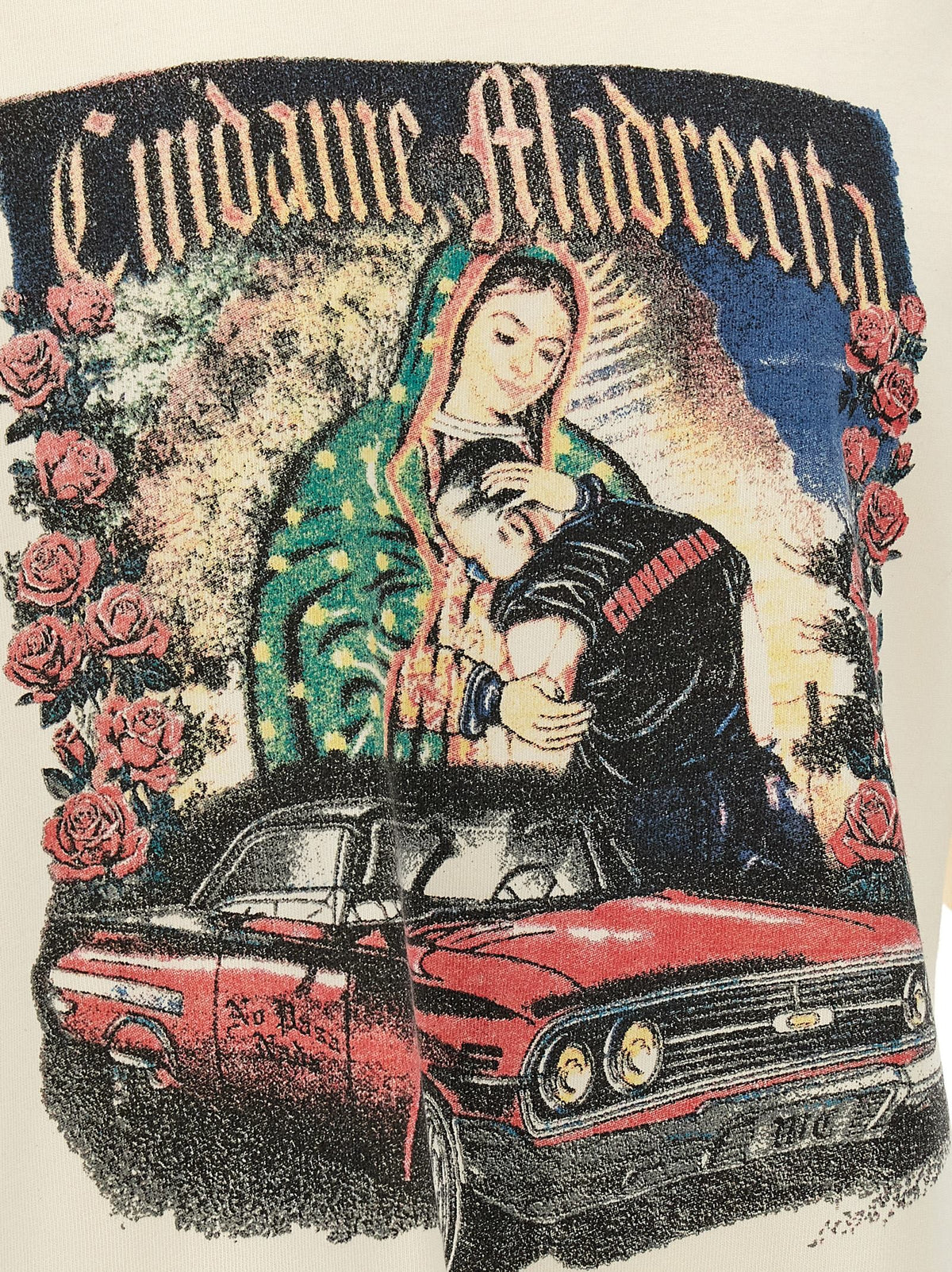 Willy Chavarria Cuidame Madrecita Shirt White