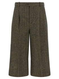 Saint Laurent Culotte Pants Brown