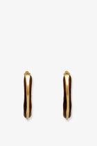 Cult Gaia Women's Madeira Natural Wood Earrings Brown, view 2