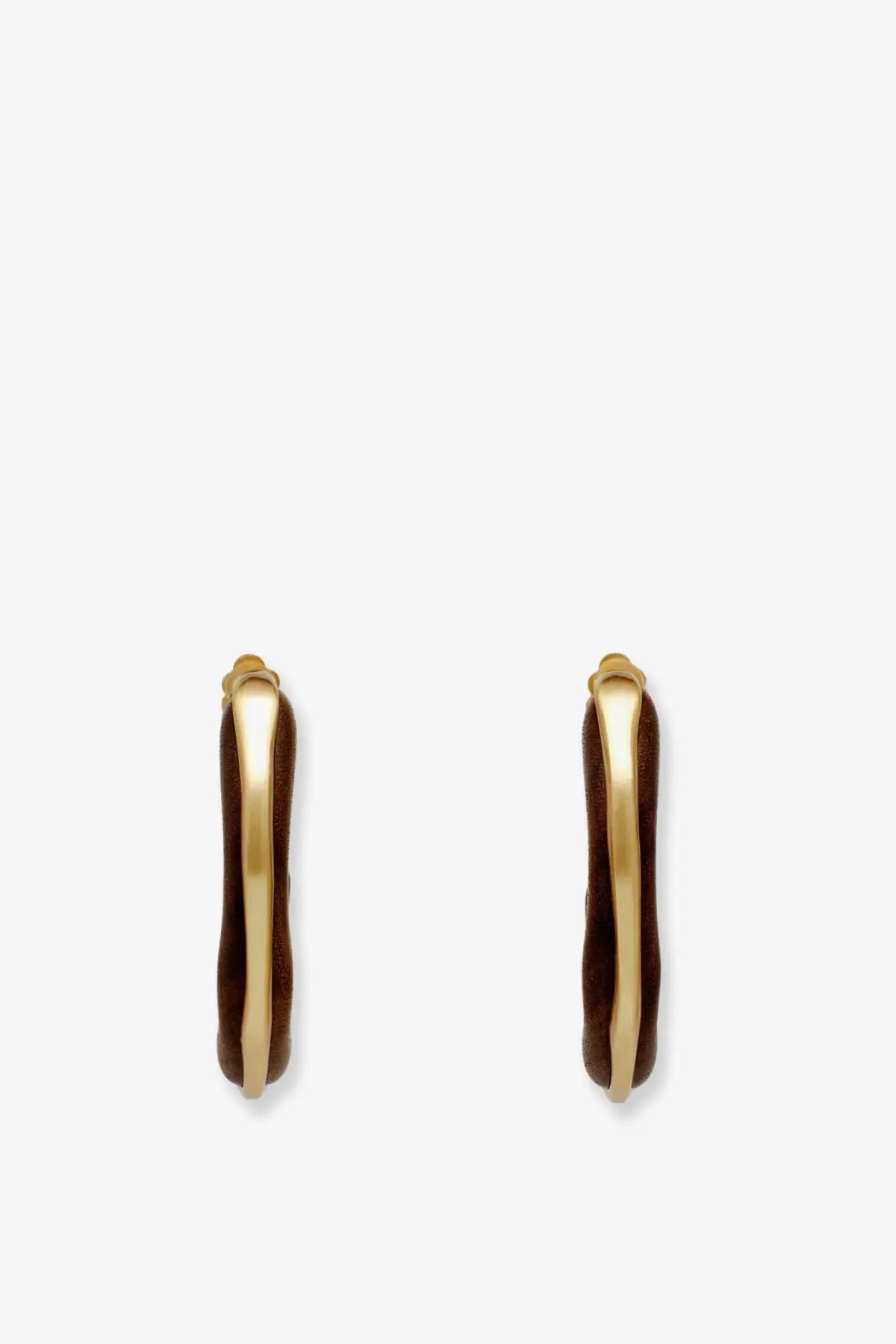 Cult Gaia Women's Madeira Natural Wood Earrings Brown, view 2