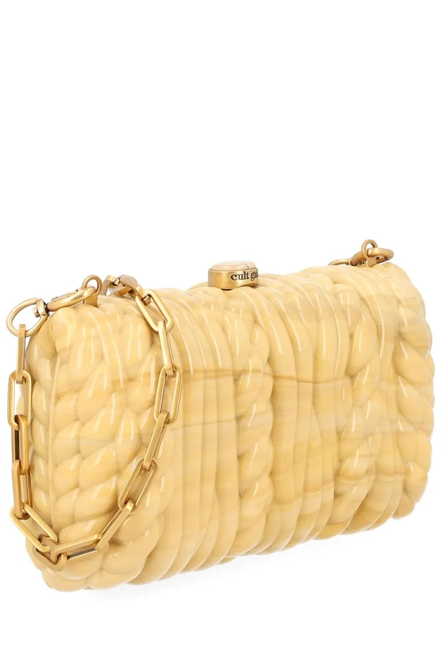 Cult Gaia Women's Helene Clutch Beige, view 2