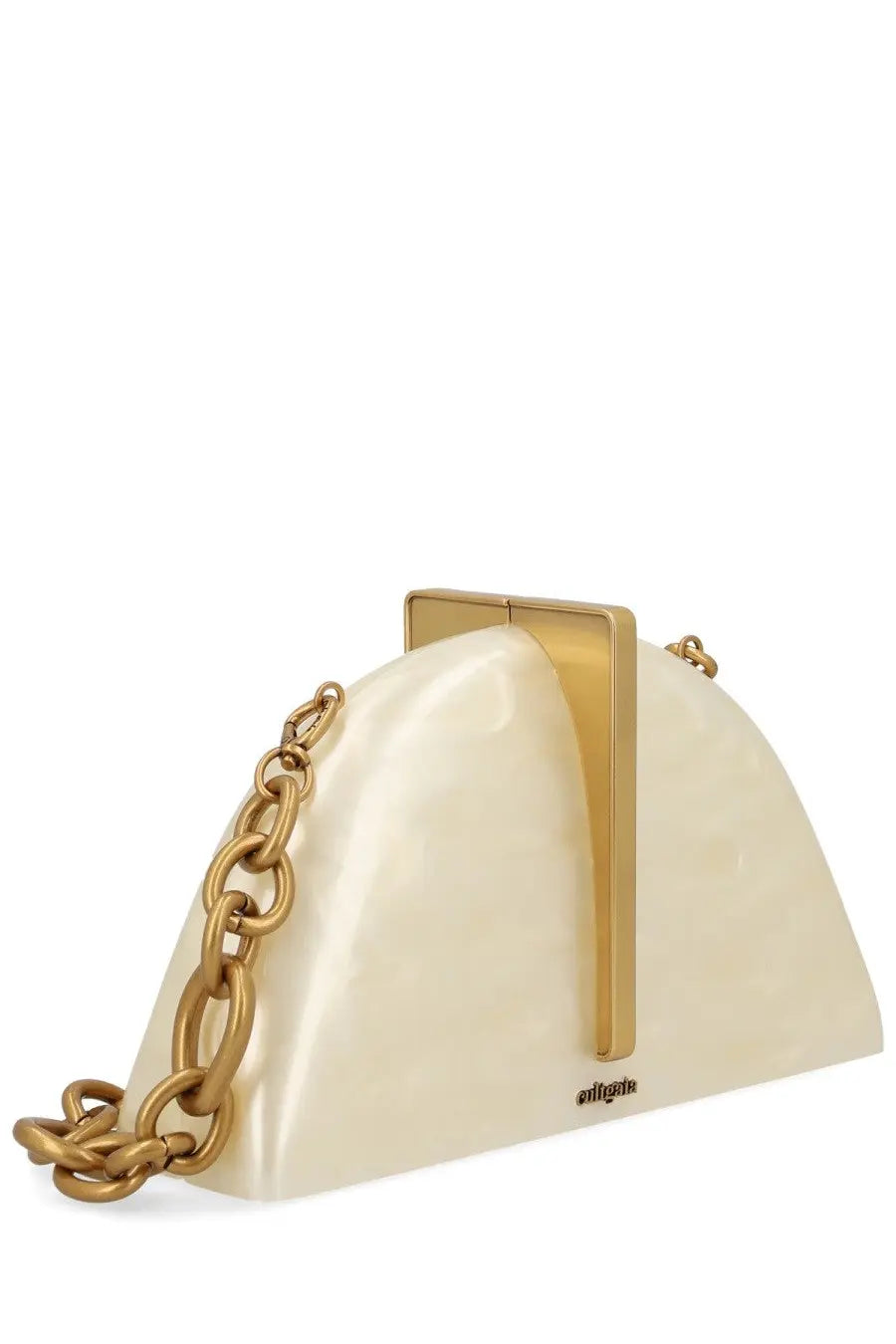 Cult Gaia Women's Laguna Clutch White, view 2