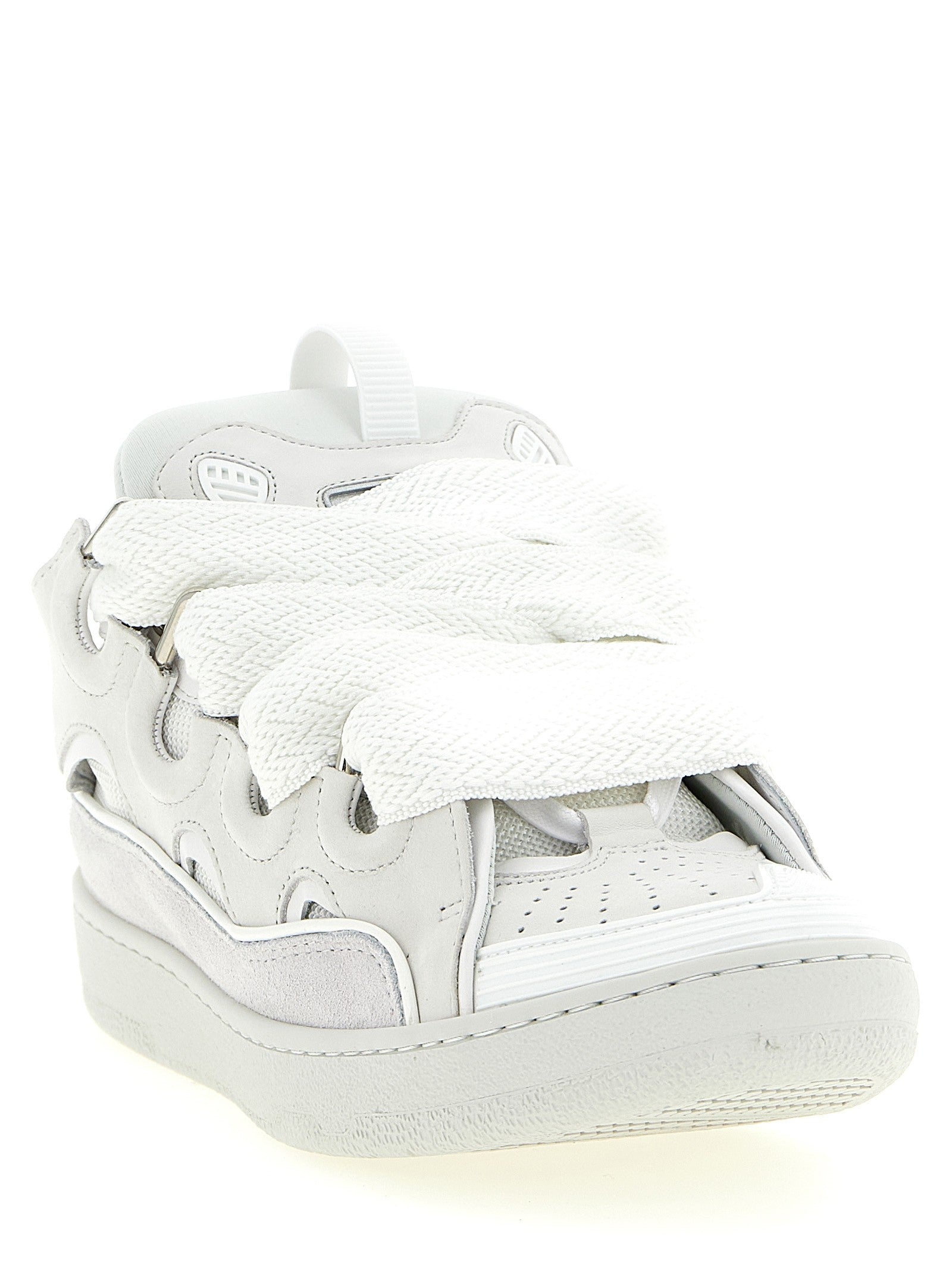 LANVIN Curb Sneakers White