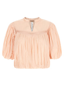 TWINSET Curled Blouse Blue