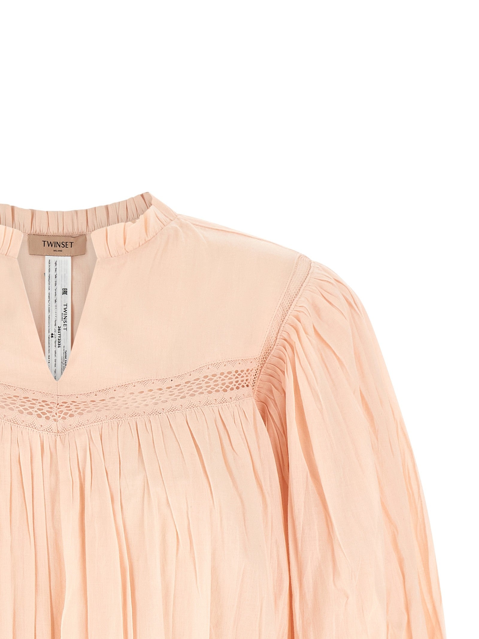 TWINSET Curled Blouse Blue
