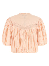 TWINSET Curled Blouse Blue