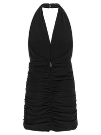 ROTATE Birger Christensen Curling Dress Black