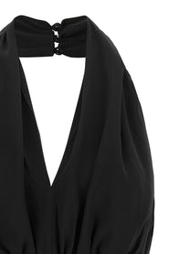 ROTATE Birger Christensen Curling Dress Black