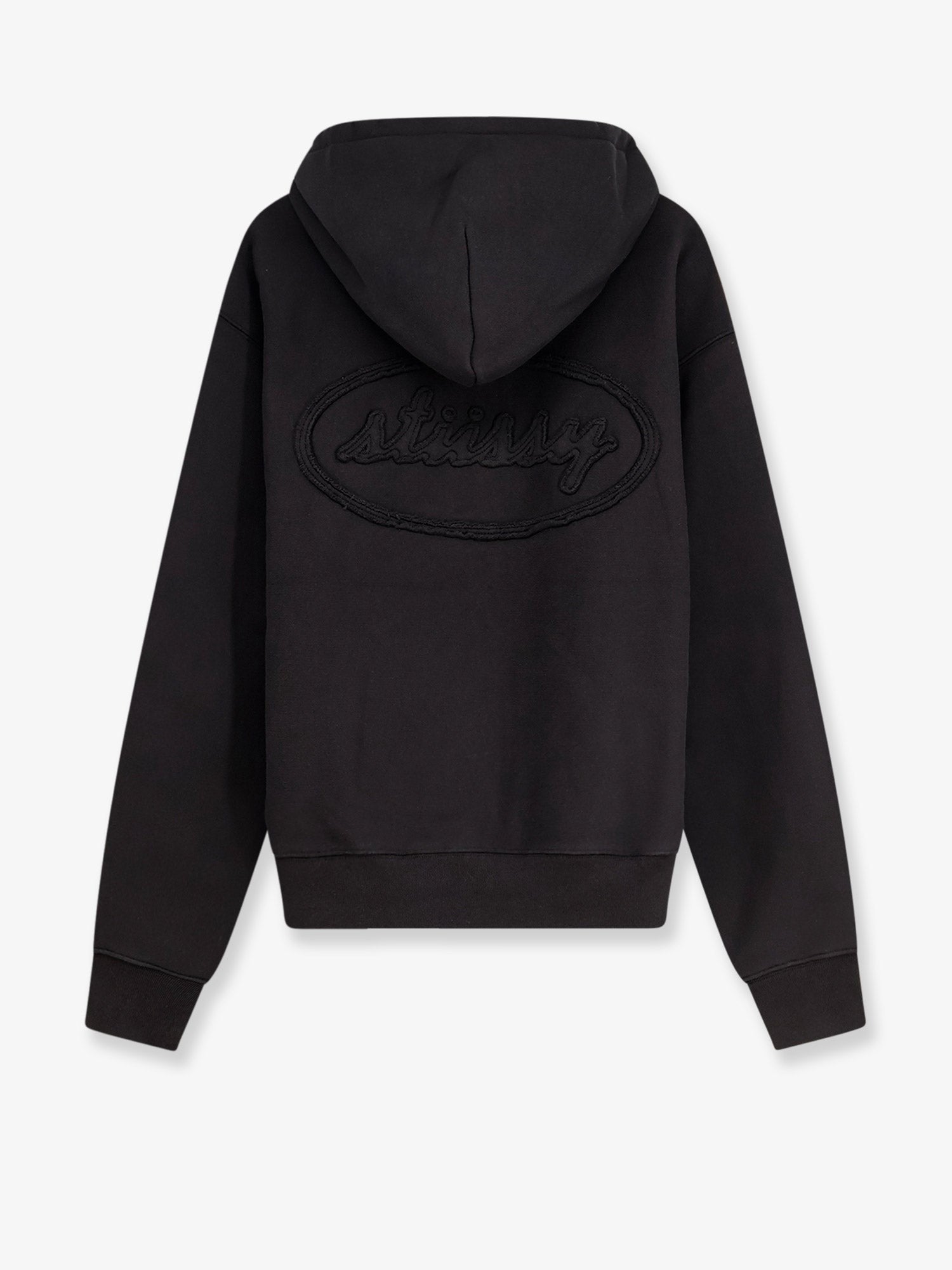 Stussy Men's Cursive Applique Sweatshirt Black