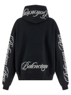 Balenciaga Cursive Hoodie Black, view 2