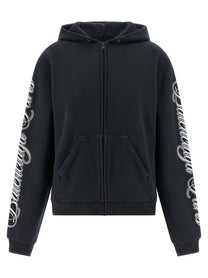 Balenciaga Cursive Hoodie Black