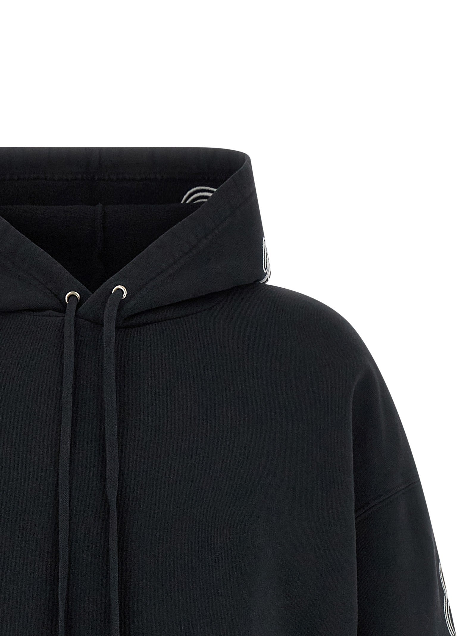 Balenciaga Cursive Hoodie Black